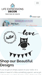 Mobile Screenshot of lifeexpressionsdecor.com